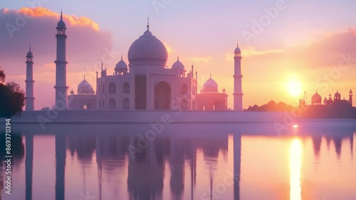 Taj Mahal at sunset - Agra, India