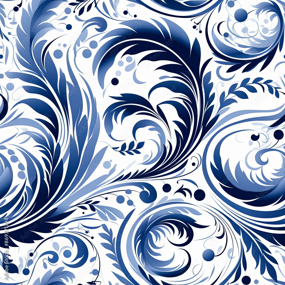 abstract seamless floral pattern