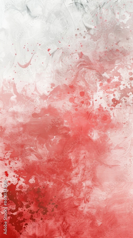 White and red watercolor background with delicate brush strokes, organic textures, and a calming atmosphere, traditional painting style White and red watercolor background with delicate brush strokes, organic textures, and a calming atmosphere, traditional painting style