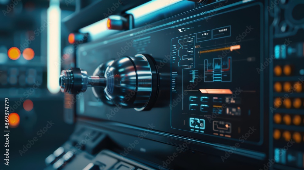 Futuristic HUD interface displaying advanced computer networks with copy space Futuristic HUD interface displaying advanced computer networks with copy space