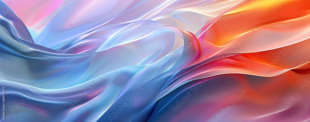 Abstract colorful flowing background with blue, pink, and orange hues. Abstract colorful flowing background with blue, pink, and orange hues.