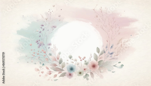 A gentle seamless background in pastel tones with light effects, soft textures, and delicate geometric patterns