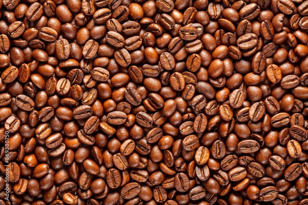 Rich and Warm Roasted Coffee Beans Pattern Background Rich and Warm Roasted Coffee Beans Pattern Background