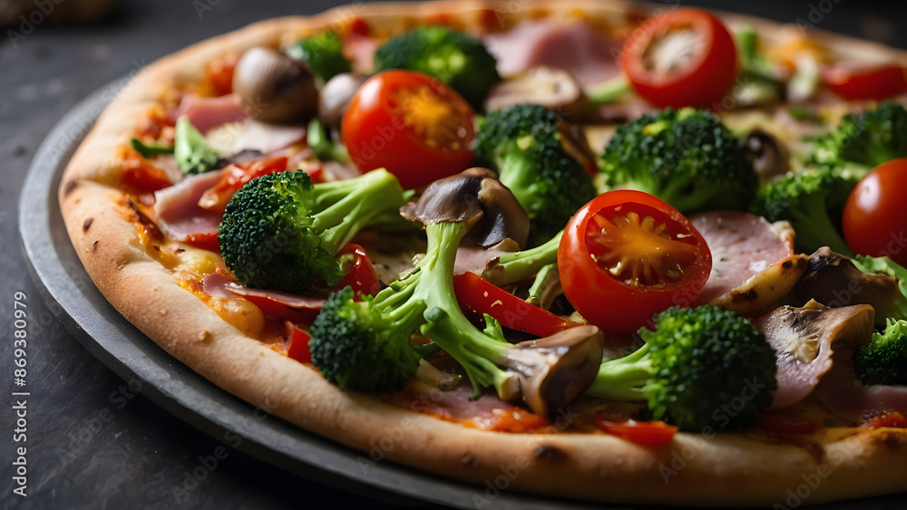 Fresh Tasty Juicy Italian Pizza