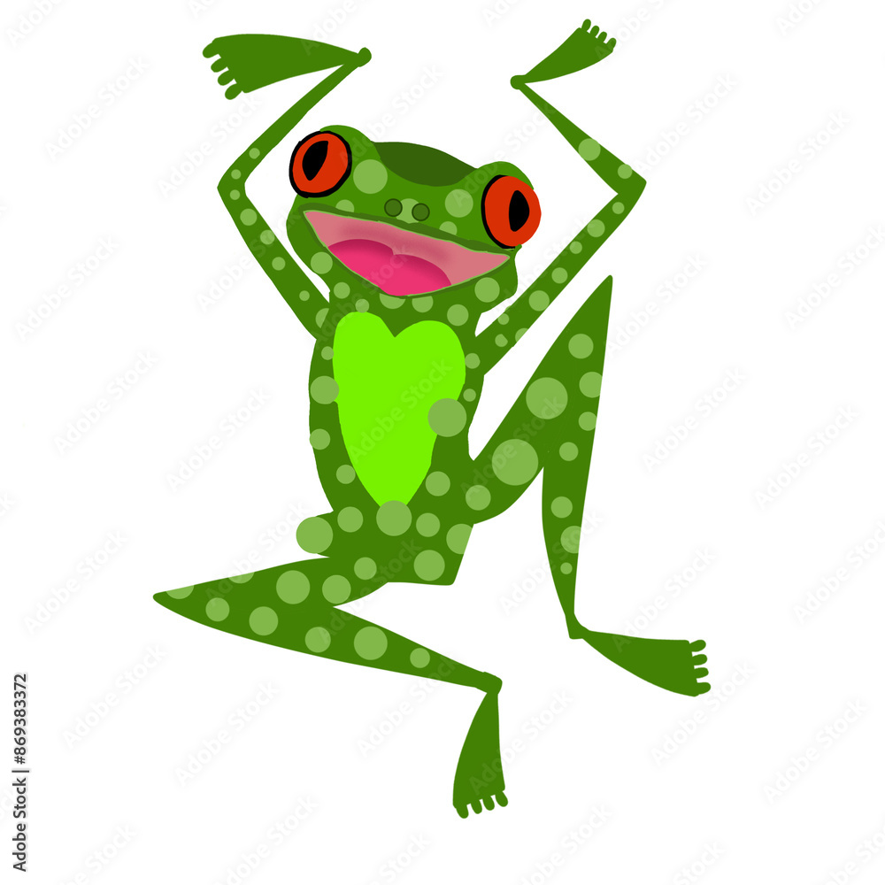 frog with a smile frog with a smile