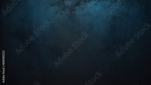 Dark blue grainy background noise texture backdrop.