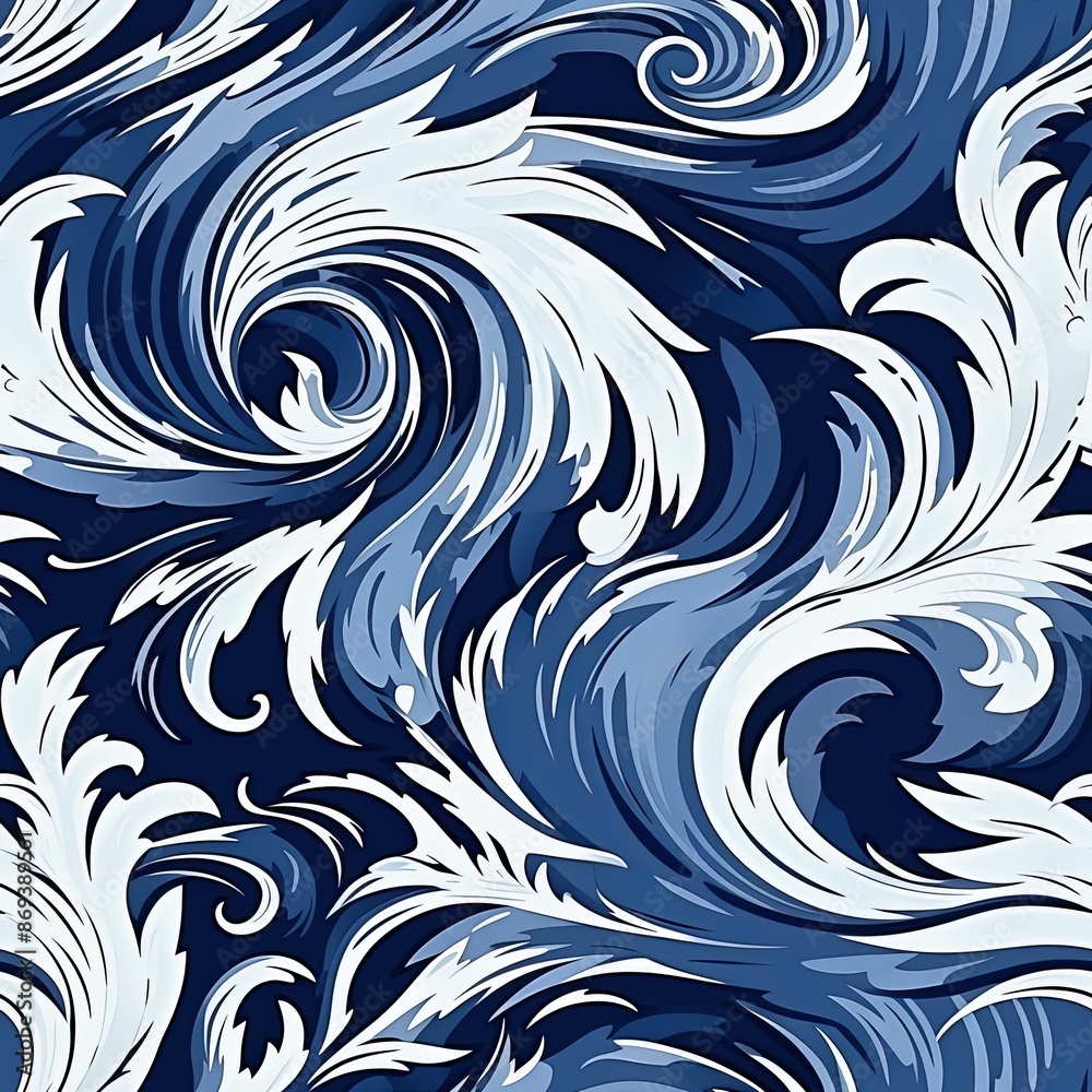 abstract seamless floral pattern