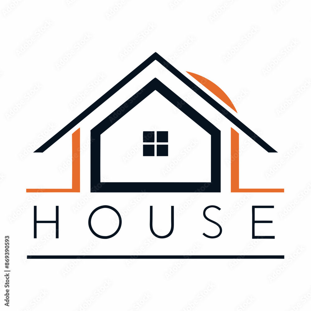       House logo vector art illustration.
