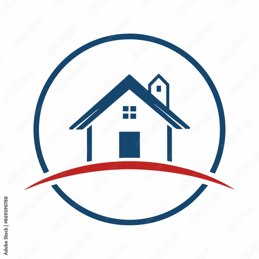 House logo vector art illustration.
House logo vector art illustration.