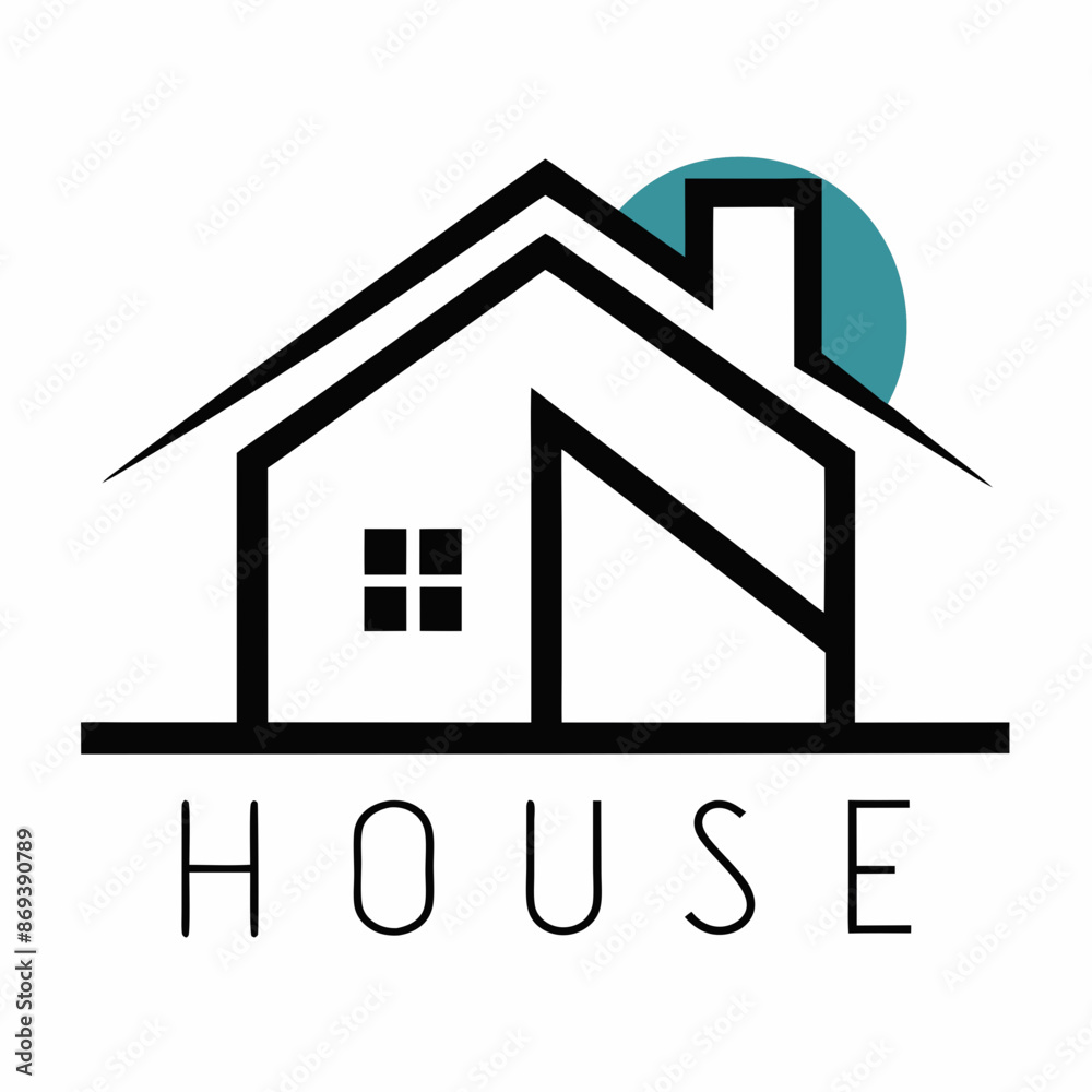 House logo vector art illustration.
House logo vector art illustration.