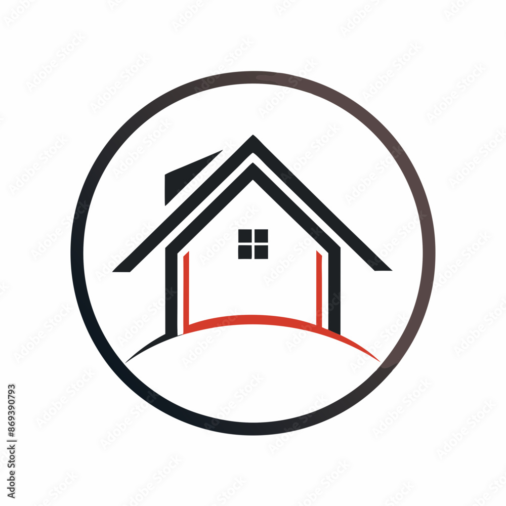 House logo vector art illustration.
House logo vector art illustration.