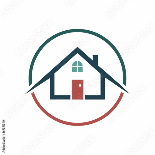       House logo vector art illustration.
