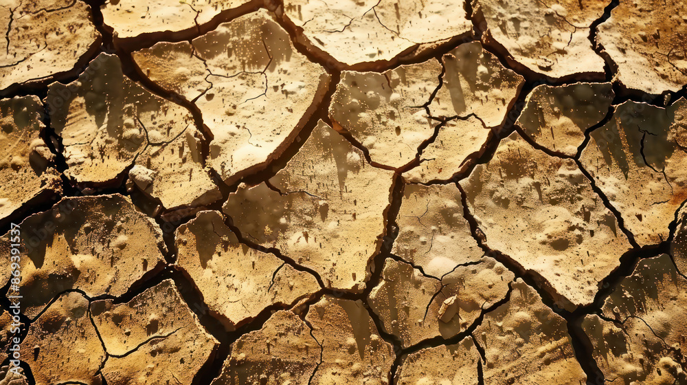 Cracked, dry earth under a scorching sun Cracked, dry earth under a scorching sun