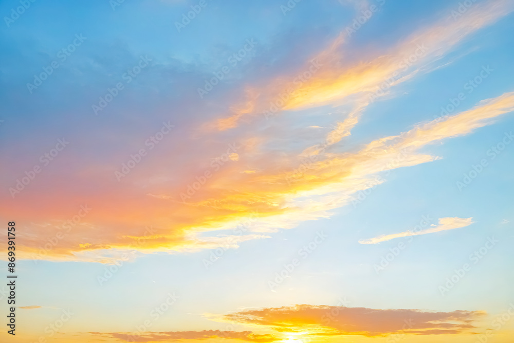 Golden Hour Sunset Sky Golden Hour Sunset Sky