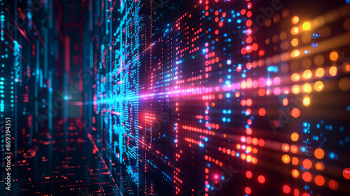 Wallpaper Mural Futuristic abstract background for technology and big data concepts with a modern design. Torontodigital.ca