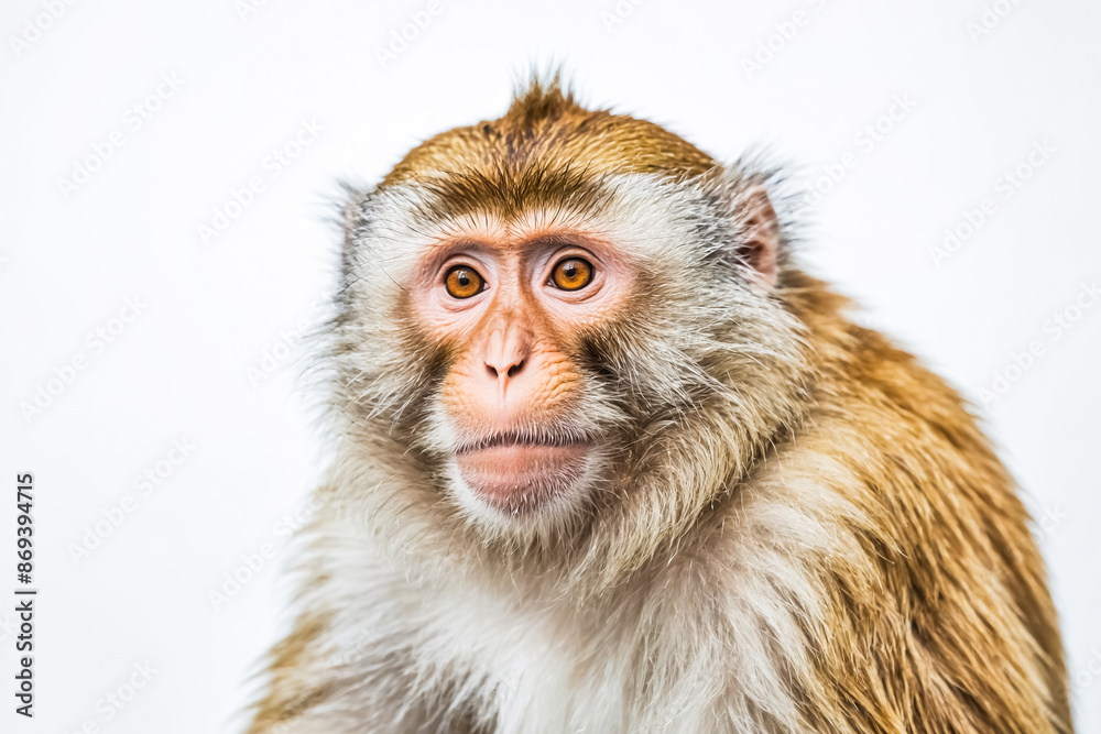 Close-up of a Monkey's Face with Soft Fur Close-up of a Monkey's Face with Soft Fur