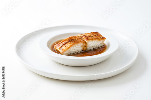 Grilled Fish on White Plate