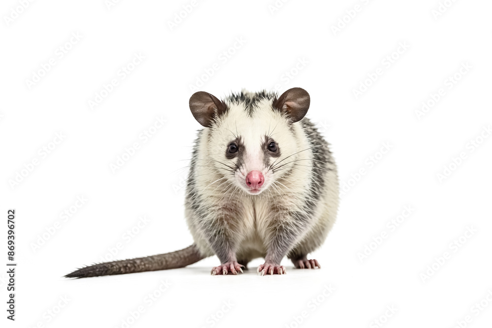 Close-up of a cute opossum looking at the camera Close-up of a cute opossum looking at the camera