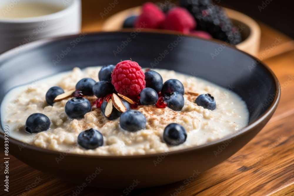 Close up of oat meal in a bowl Close up of oat meal in a bowl