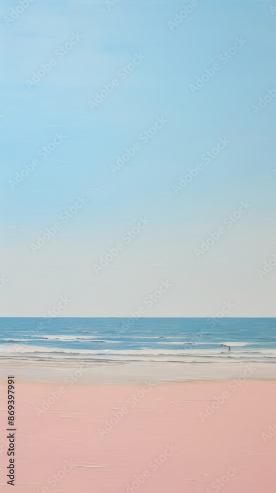 Fototapeta premium Minimal style beach in summer outdoors horizon nature.