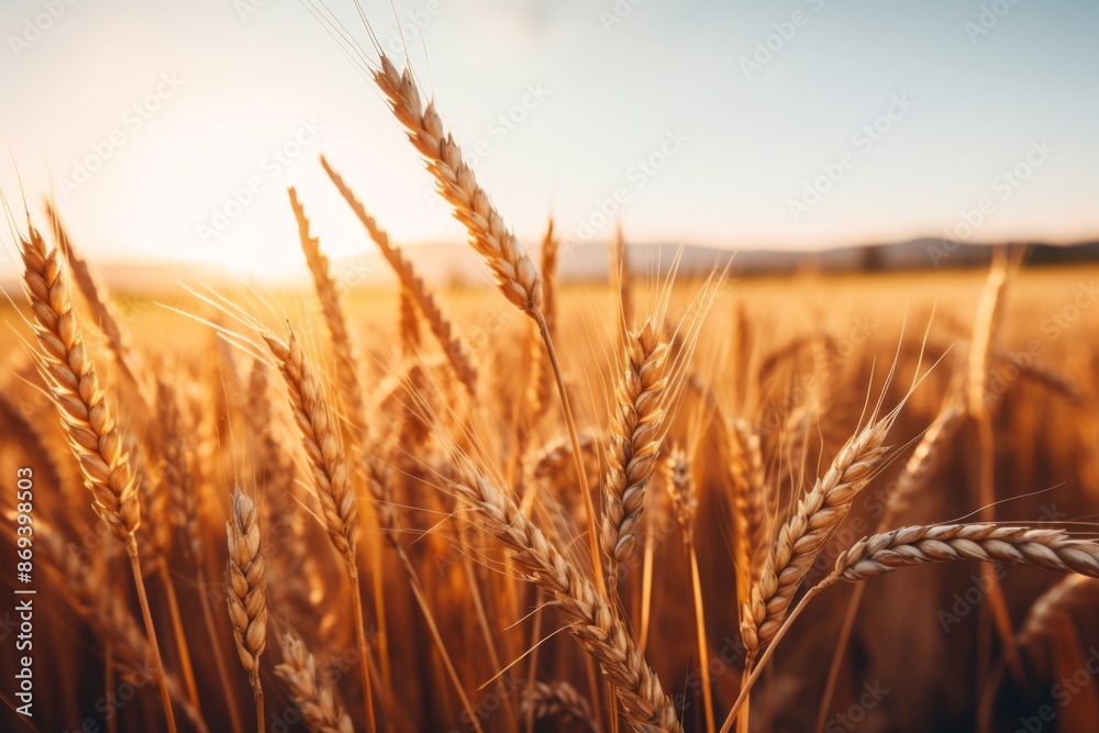 Wheat field on sunny summer day Wheat field on sunny summer day