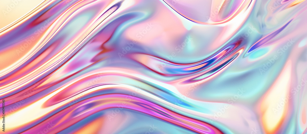  Chrome waves mesmerizing Background