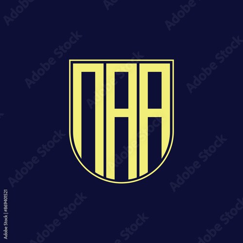 naa letter logo design