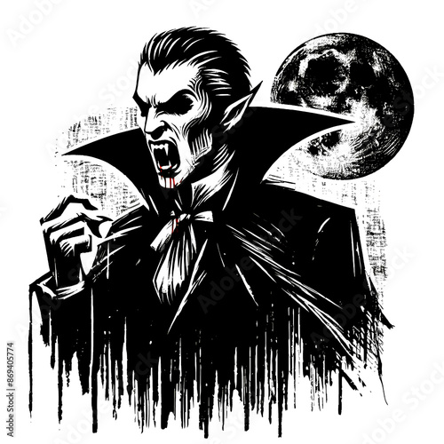 dracula grunge illustration photo