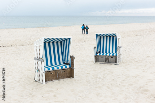Strandkörbe an der Nordsee