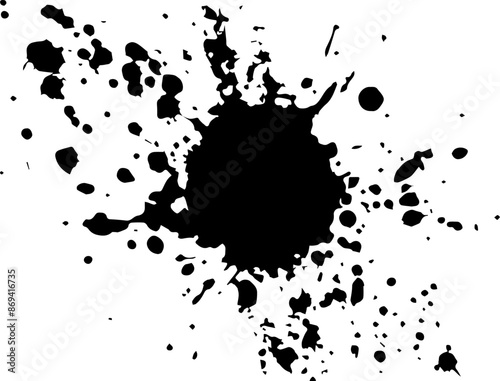 set of ink splashes