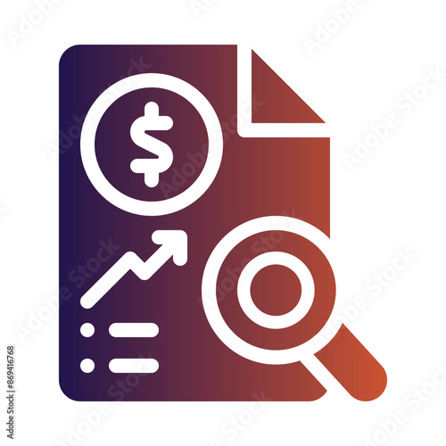 disclosure flat gradient icon