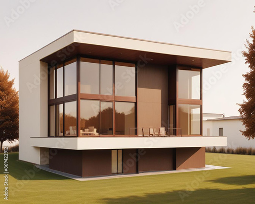 a premium design of house exterior made with generative AI