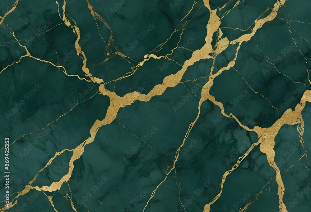 Green luxury marble texture, gold veins pattern Green luxury marble texture, gold veins pattern