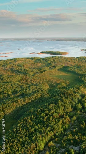 Wallpaper Mural Aerial view of beautiful Finland landscape Torontodigital.ca