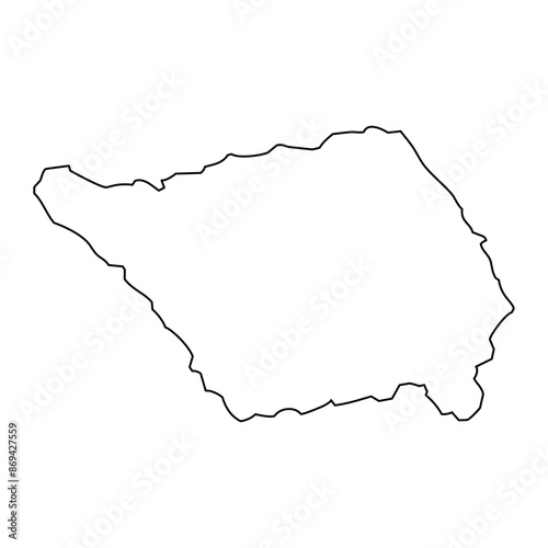 Savaii island, Samoa. Vector illustration.