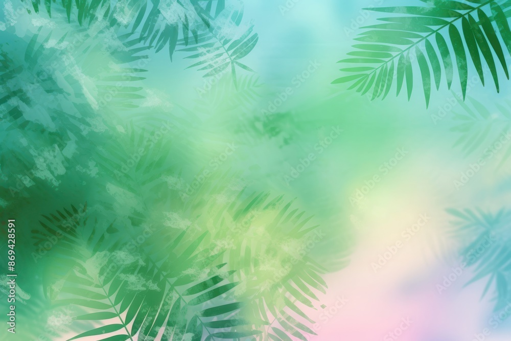 Abstract memphis palm leaves illustration green backgrounds outdoors. Abstract memphis palm leaves illustration green backgrounds outdoors.