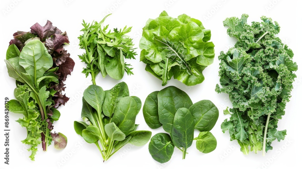 Naklejka premium Fresh Green Vegetables