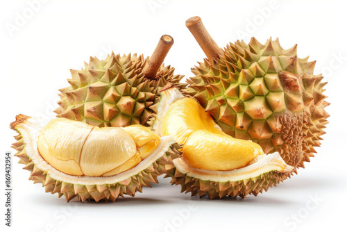 Durian Fruit Close Up: Spiky, Sweet and Creamy