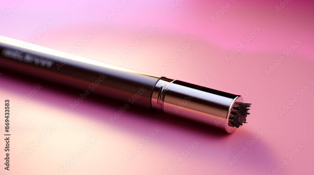 Eyebrow Pencil makeup product isolated on pink Eyebrow Pencil makeup product isolated on pink