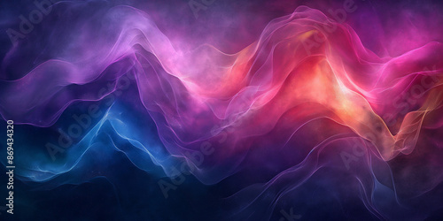 Abstract colorful background with neon lights.