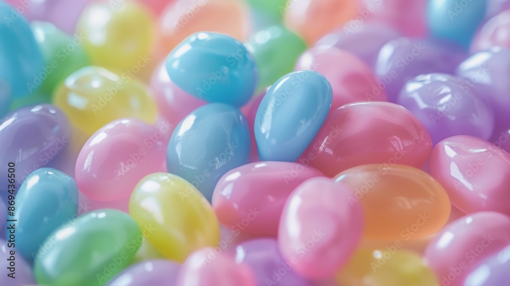 Capture the vivid and vibrant essence of jelly beans, an ideal choice for sweet and candyrelated themes