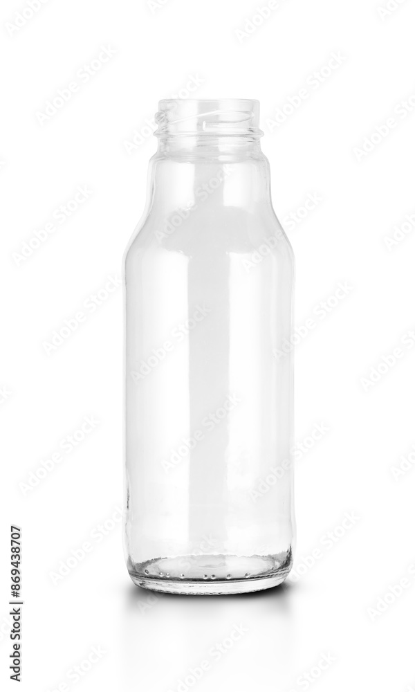 glass empty juice bottle glass empty juice bottle
