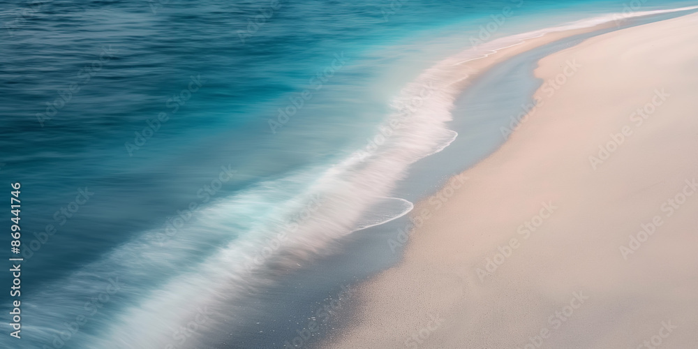 Obraz premium Photo of an empty calm beach