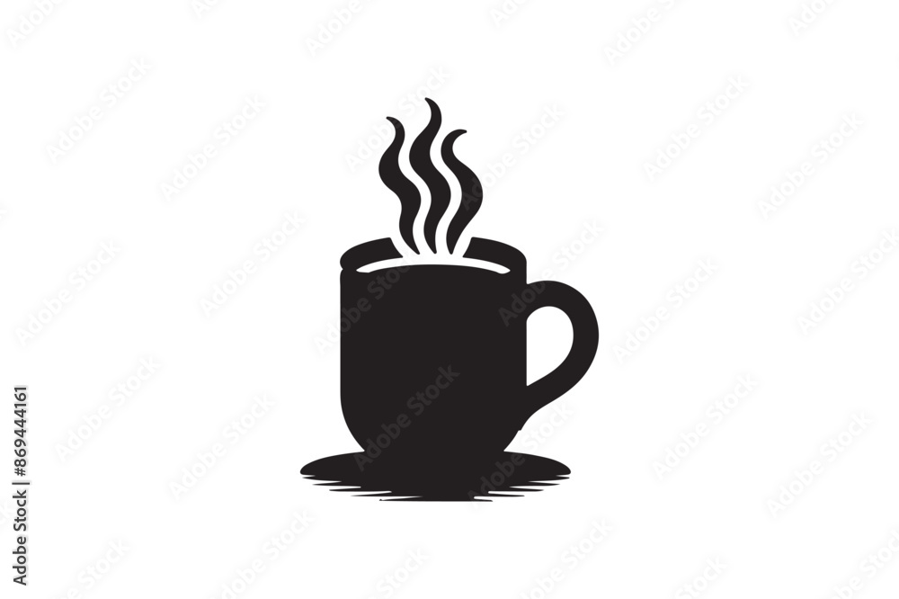 Coffee Mug Silhouette Design Vector Illustration Clipart Eps Coffee Mug Silhouette Design Vector Illustration Clipart Eps