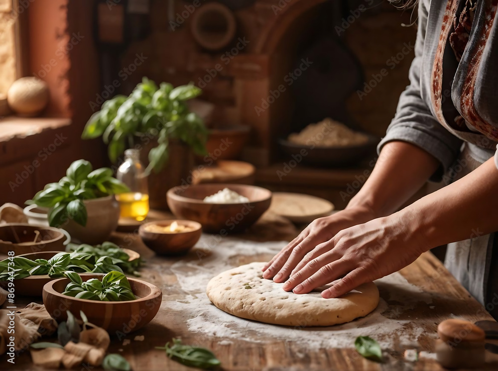 Background of cooking, Image making bread, healthy food,Generative AI Background of cooking, Image making bread, healthy food,Generative AI