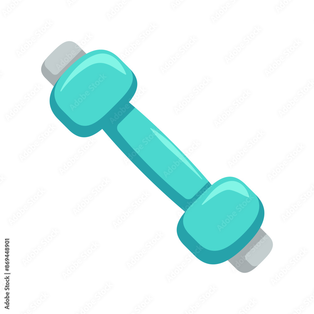 Small dumbbells. Sports equipment. Simple flat illustration. Small dumbbells. Sports equipment. Simple flat illustration.
