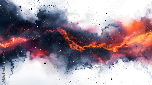 Black smoke abstract background 