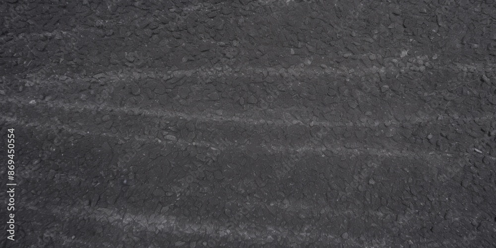 Fototapeta premium Asphalt Texture with Tire Tracks, A top view of asphalt texture, A flat surface of asphalt