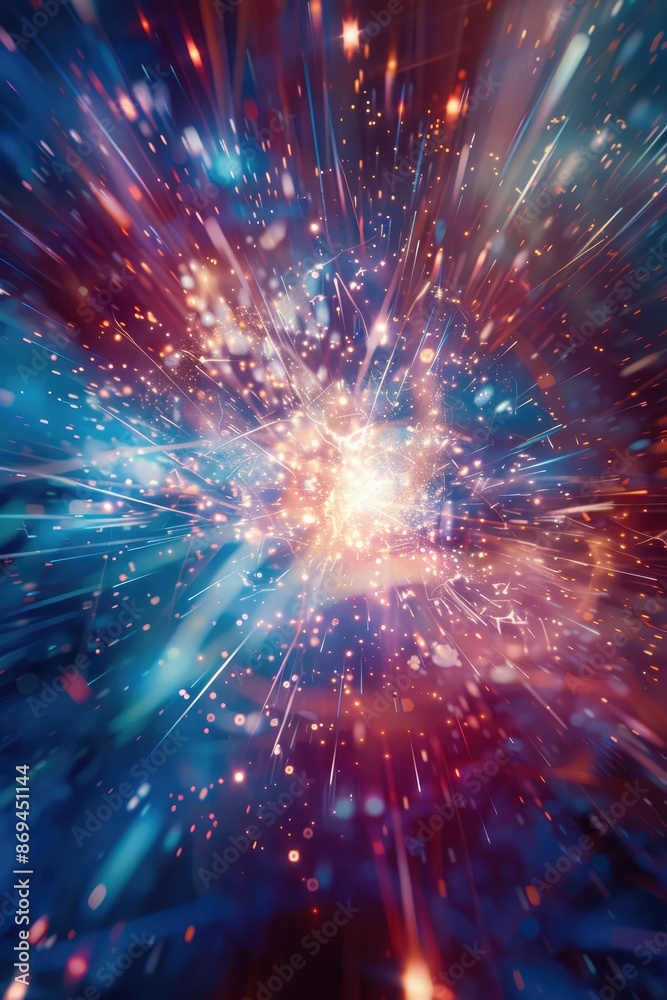 Glitchy Exploding Star Digital Art Glitchy Exploding Star Digital Art