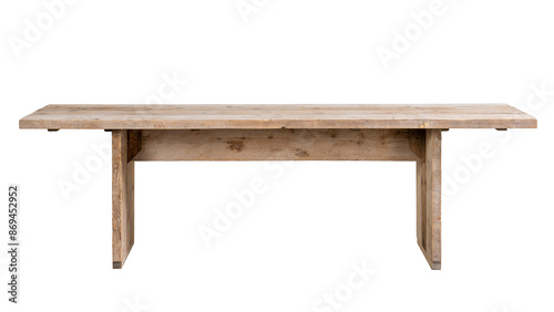 Foto wooden table with rough recycled planks